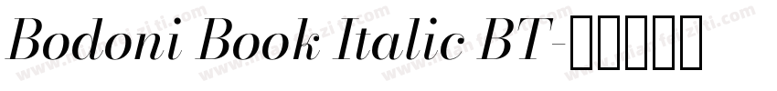 Bodoni Book Italic BT字体转换